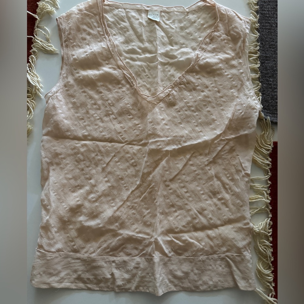 J. Crew Sheer Sleeveless Top